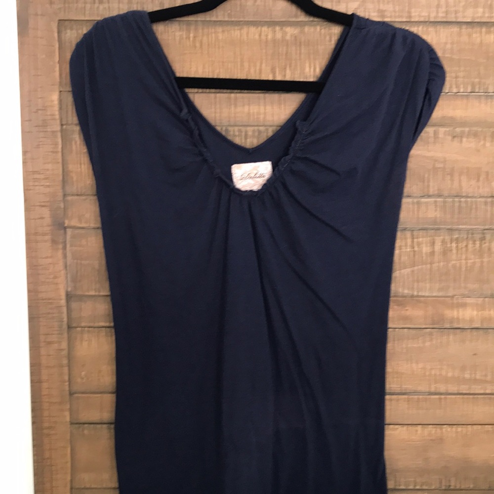 Anthropologie Deletta Top, navy size M